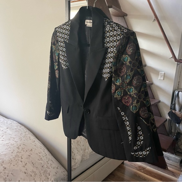 Zadig & Voltaire Valdy Mix Patch Jacket EU 34 - Picture 9 of 10